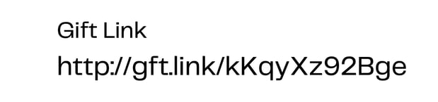 Example of a Gift Link